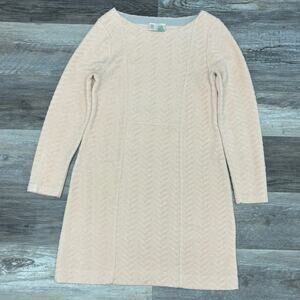 Saturday Sunday Anthropologie Pale Pink Womens M Textured Sheath Sweater Dress‎